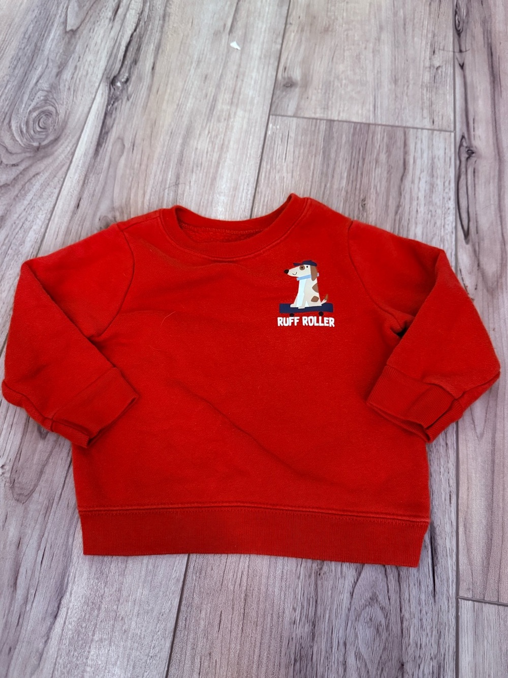 Garanimals Kids Red 'Ruff Roller' Graphic Sweatshirt Sz 12 months